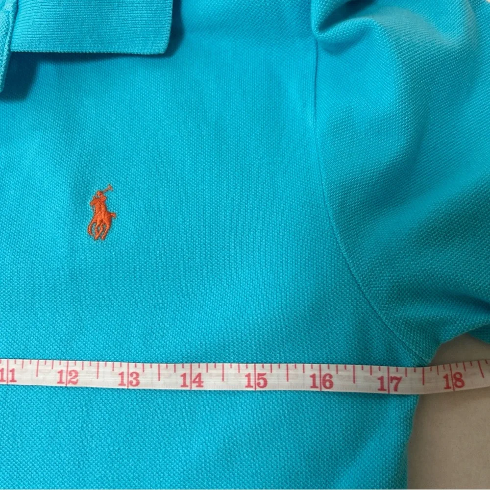 Polo by Ralph Lauren Men’s Boys Youth Teal Short-Sleeve Polo Shirt Sise‎ 14-16 L